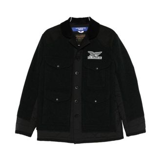 Junya Watanabe Wollen Jas - Heren - Zomerjassen - Zwart - L - Wol - Jassen