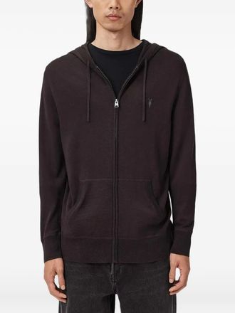 AllSaints Felpa Mode con cappuccio e logo - Marrone