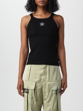 Fendi Canotta Fendi in cotone con logo