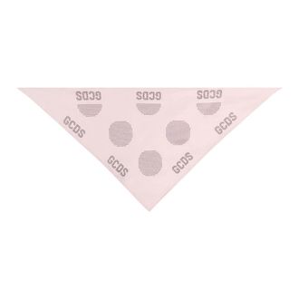 GCDS Gcds - Crystal Logo Bandana - Dames - Accessoires - Roze - Maat: ONE Size Poliester
