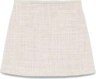 Theory Minigonna svasata in tweed - Toni neutri