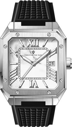 Christian Van Sant Mosaic Quartz White Dial Mens Watch CV6181