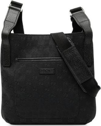 Gucci Pre-owned Crossbody Bag - unisex - Vintage Schoudertas - Zwart - ONE Size - Leer - Vintage
