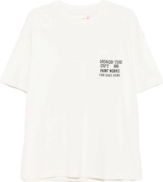 Honor The Gift Chest-pocket Graphic-print T-shirt