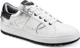 Karl Lagerfeld Matho Colorblock Sneaker in White/Silver at Nordstrom Rack, Size 11.5