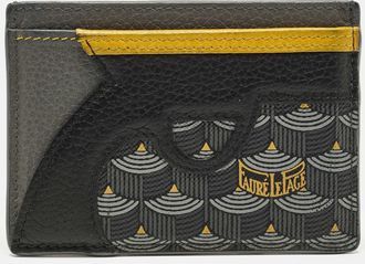 FAUR&Eacute; LE PAGE Gangsta 4Cc Grey Coated Canvas And Leather Card Holder