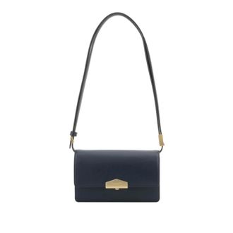 Pourchet Tassen, Dames, Blauw, ONE Size, Leer, Le Petit Shoulder Bag