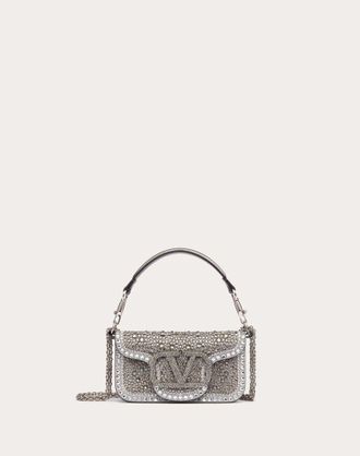 Valentino Garavani Borsa Piccola A Spalla Valentino Garavani Loc&ograve; Con Strass Donna CRYSTAL UNI