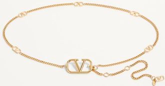 Valentino Garavani Cintura A Catena VLogo Signature Donna ORO L
