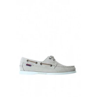 Sebago Sailor Shoes, female, Beige, Size: 7 1/2 US Dockside Portland