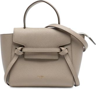 Celine Pre-owned Handbags, female, Brown, Size: ONE SIZE Pre-owned Handle Leather Bag