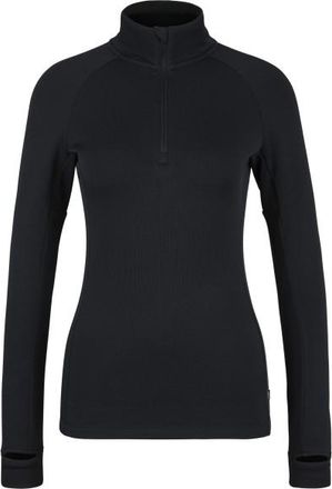 Stoic MerinoSoft245 TuleboSt. Half Zip Merinoshirt für Damen | schwarz