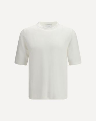 Lardini Linen and cotton knit T-shirt Male M