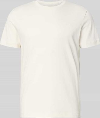 Tom Tailor Regular Fit T-Shirt aus reiner Baumwolle in Offwhite Melange, Gr&ouml;&szlig;e XXXL