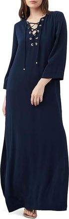 Trina Turk Catamaran Dress Womens Dress Indigo : SM (US Womens 4-6), Lace/Polyester