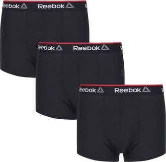 Reebok Heren Redgrave Sport Boxershorts (Set van 3) (Zwart)