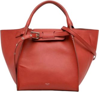 Celine Borsa in Pelle Strutturata Pre-owned - - Pre-owned - Donna - Rosso - ONE SIZE
