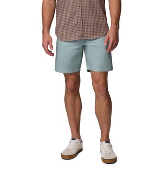 Columbia Mens Washed Out Short, Cotton, Classic Fit, Crushed Blue, 44W x 8L
