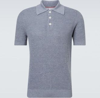 Brunello Cucinelli Linen and cotton polo shirt