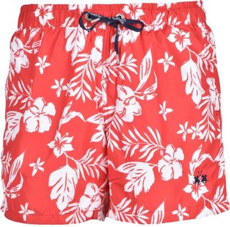 La Martina Badmode, Heren, Rood, 2Xl, Polyester, Boxer Mare