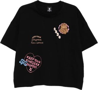 Fingercroxx T-shirt con logo - Nero