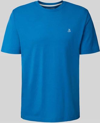 Marc O'Polo Regular Fit T-Shirt aus reiner Baumwolle in Jeansblau, Größe XXL