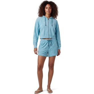 Lords of Harlech Womens Drawstring Terry Toweling Short in Teal at Nordstrom, Size X-Large
