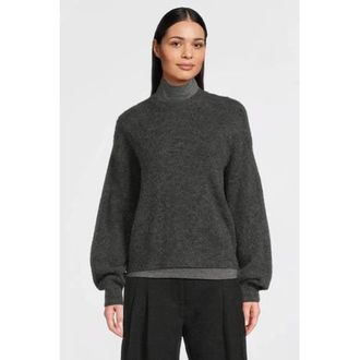 Moss Copenhagen pullover met wol grijs