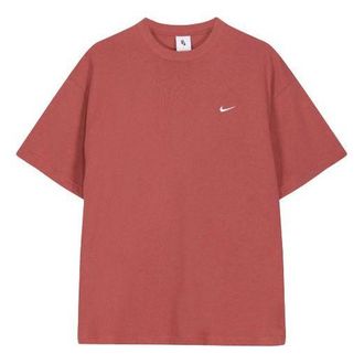Nike Lab Solo Swoosh Basic Sports Short Sleeve Red DA0321-661