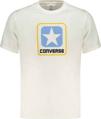 Converse Hombre, Camisetas, Blanco, Talla: M