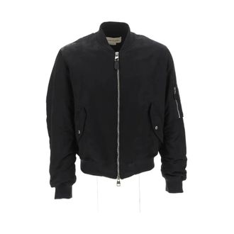 Alexander McQueen Graffiti Bomber Jacket - male - Alexander McQueen - Bomber Jackets - Black - XL - Jackets
