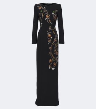 Dries Van Noten Floral embellished gown