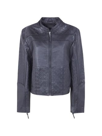 Daily Paper Clothing Structured Leather Jacket