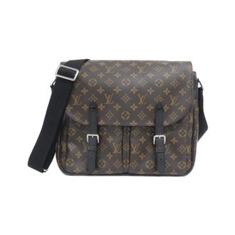 Louis Vuitton Marron Coated Canvas Shoulder Bag (Pre-Owned)