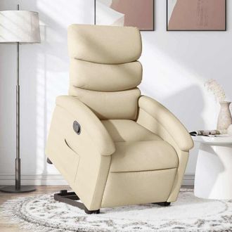 vidaXL Vidaxl - Sill&oacute;n Reclinable Elevable De Tela Color Crema