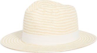 Kate Spade New York Two-Tone Fedora Hat in Natural/White at Nordstrom Rack