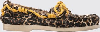 Golden Goose Mocassino da barca in cavallino animalier