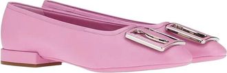 Ferragamo Brush Stroke Leather Ballet Flat