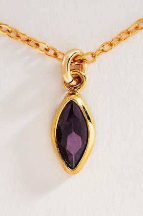 Set & Stones Marquise Birthstone Charm Necklace