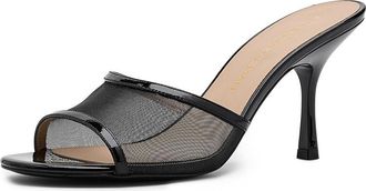 Stuart Weitzman Bareitall Slides 85 Womens Sandals Black : 10.5 M, Synthetic