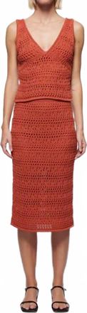Nation Ltd Driana Midi Skirt In Ginger