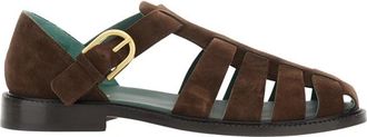 Vinny&rsquo;s Visserssandalen met gespsluiting - Heren - Sandalen - Bruin - 40 EU - Leer - Schoenen