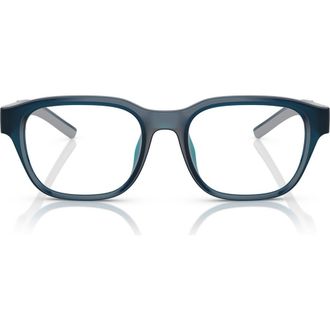 Ferrari 51mm Pillow Optical Glasses in Opal Blue /Demo Lens at Nordstrom