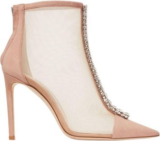 Jimmy Choo London Bing 100 Mesh Ankle Boots, Brand Size 39.5 ( US Size 9.5 )
