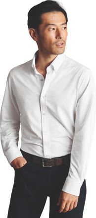 CHARLES TYRWHITT Four-Way Stretch Button Down Jersey Shirt