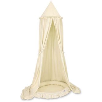OEM Conjunto: Dosel Colgante De Algod&oacute;n Para Habitaci&oacute;n Infantil Y Nido Con Volante - Crema
