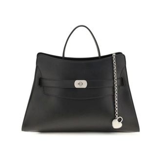 Alexander McQueen Locke Bag - Dames - Tassen - Zwart - Maat: ONE Size Leer