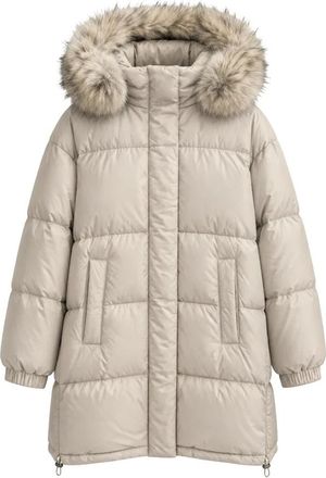 Max Mara Jassen, Dames, Beige, M, Donsjassen