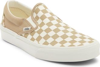 Vans Gender Inclusive Classic Slip-On Sneaker in Checkerboard Incense at Nordstrom, Size 8.5