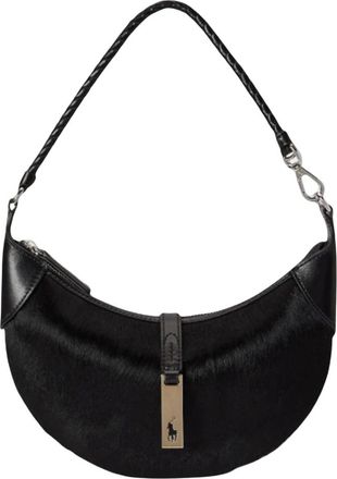 Polo Ralph Lauren Bolso de Hombro Mini Polo ID de Piel de Becerro - Bags - Mujer - Negro - ONE SIZE